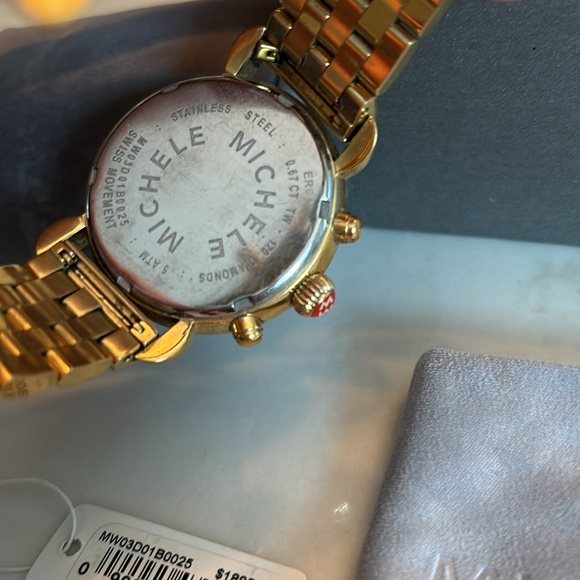 Michele gold diamond watch - Picture 7 of 7